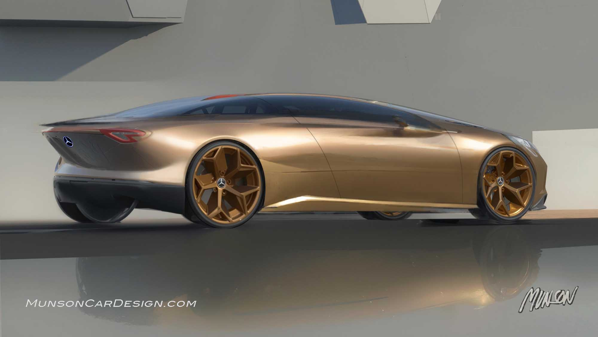 Mercedes coupe using Vizcom.ai and Adobe Photoshop