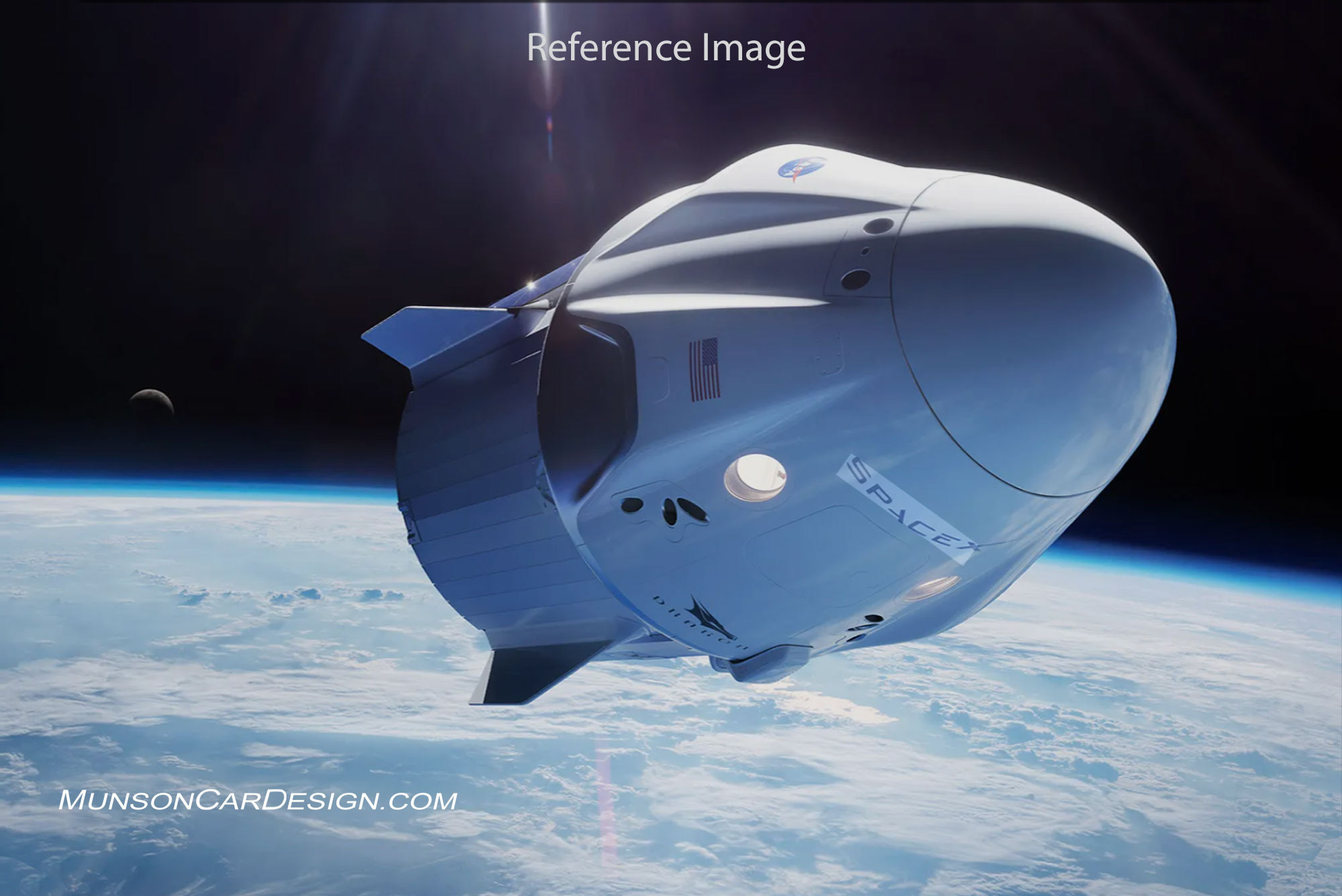 SpaceX Capsule as reference Image