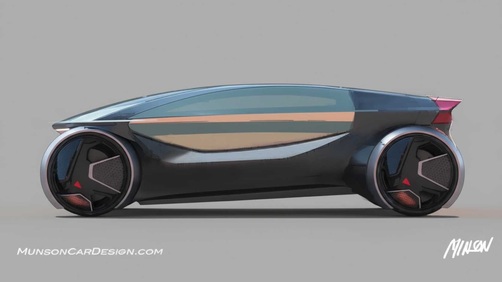 Future Car side view