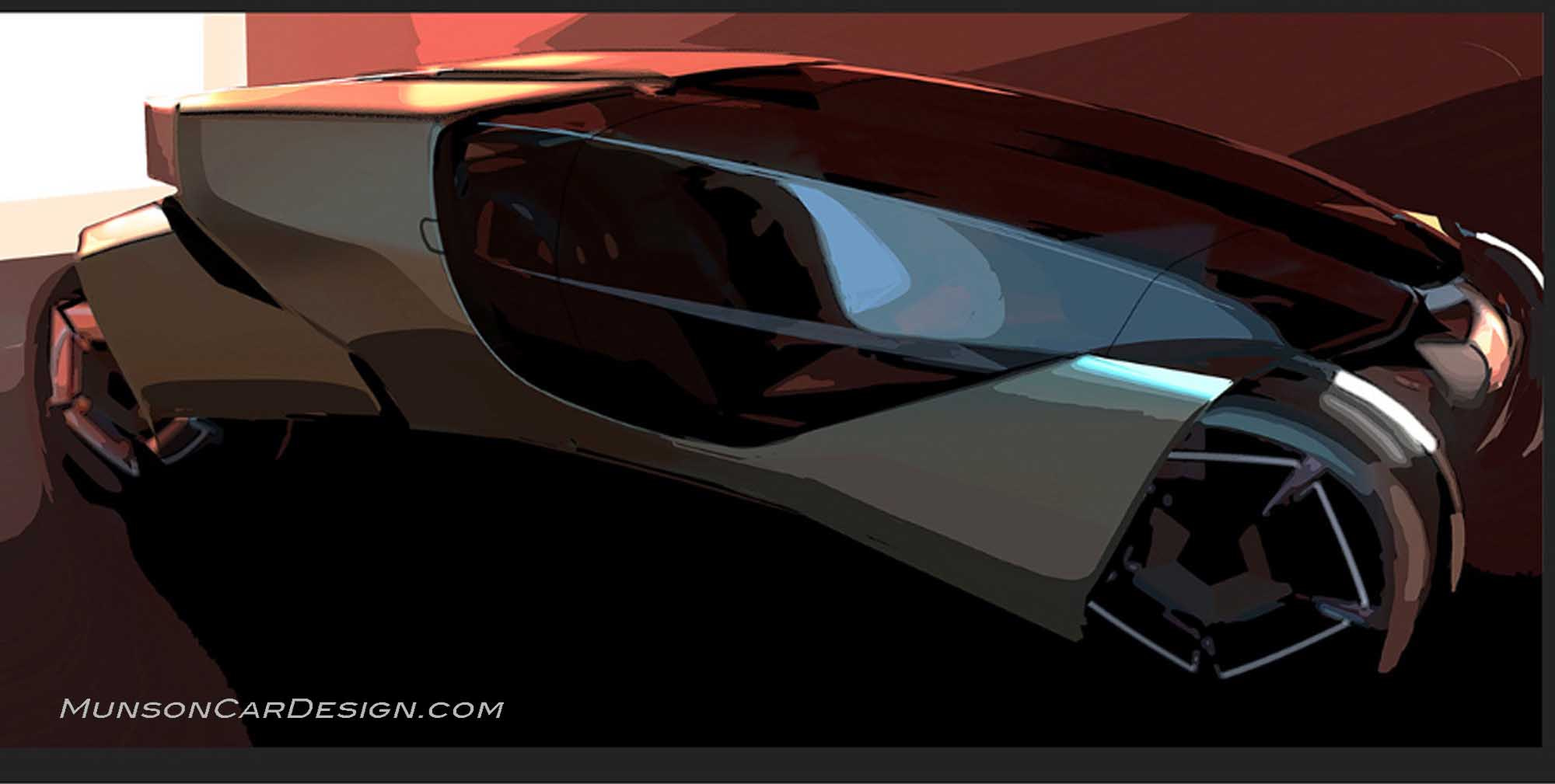 Fordzilla sketch by Keyu Deng