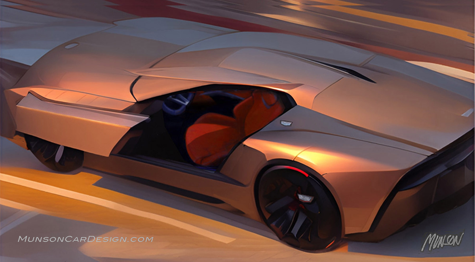 Cadillac coupe exterior concept using Vizcom.ai