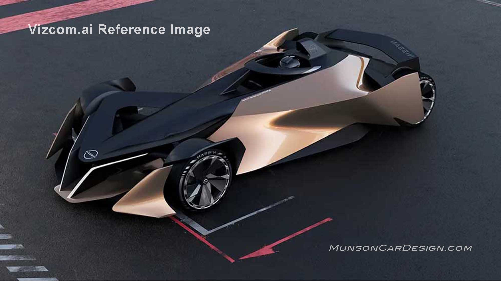 Nissan show car rendering used as Vizcom.ai reference image