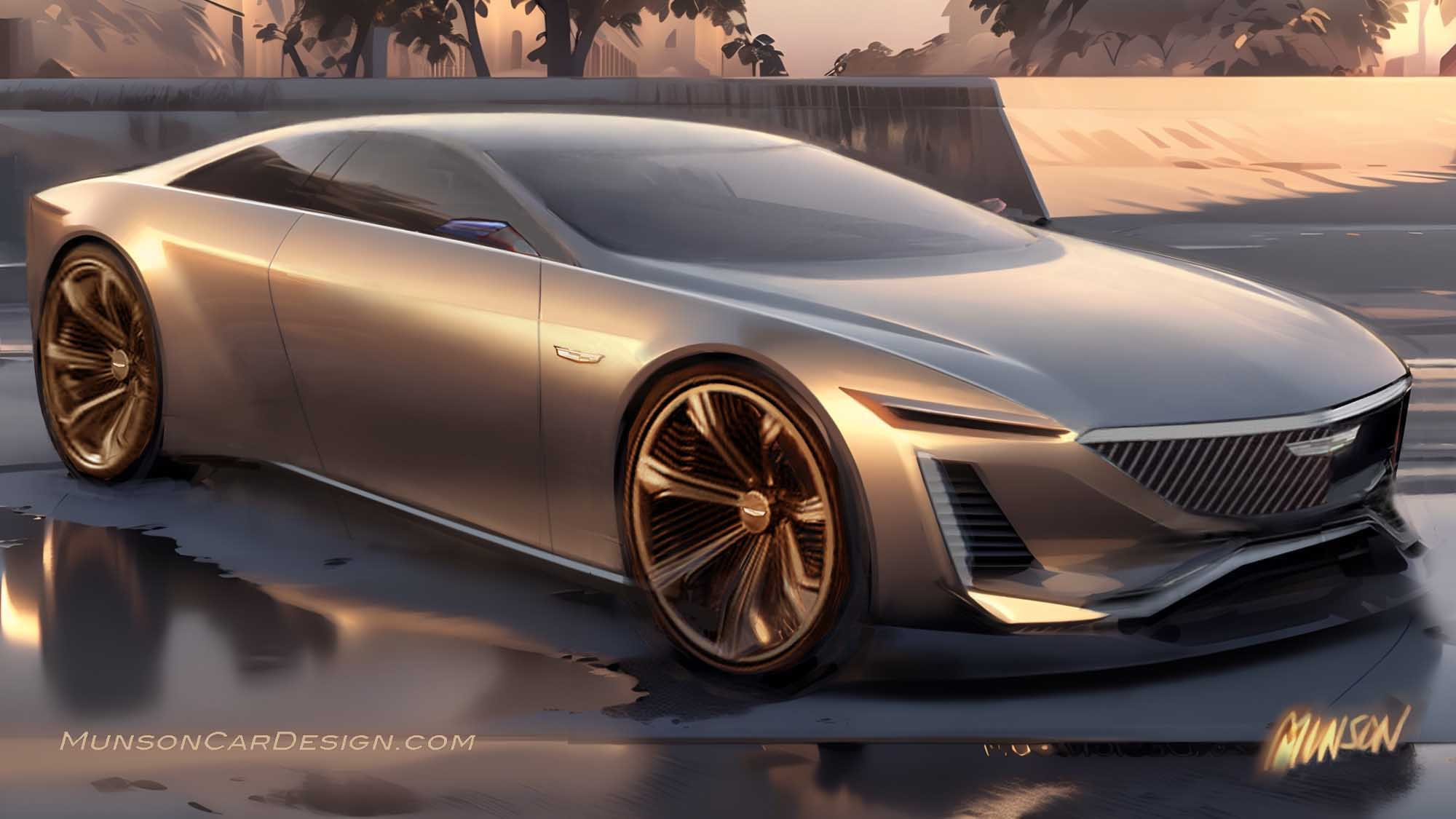 Cadillac coupe concept using Photoshop and Vizcom.ai