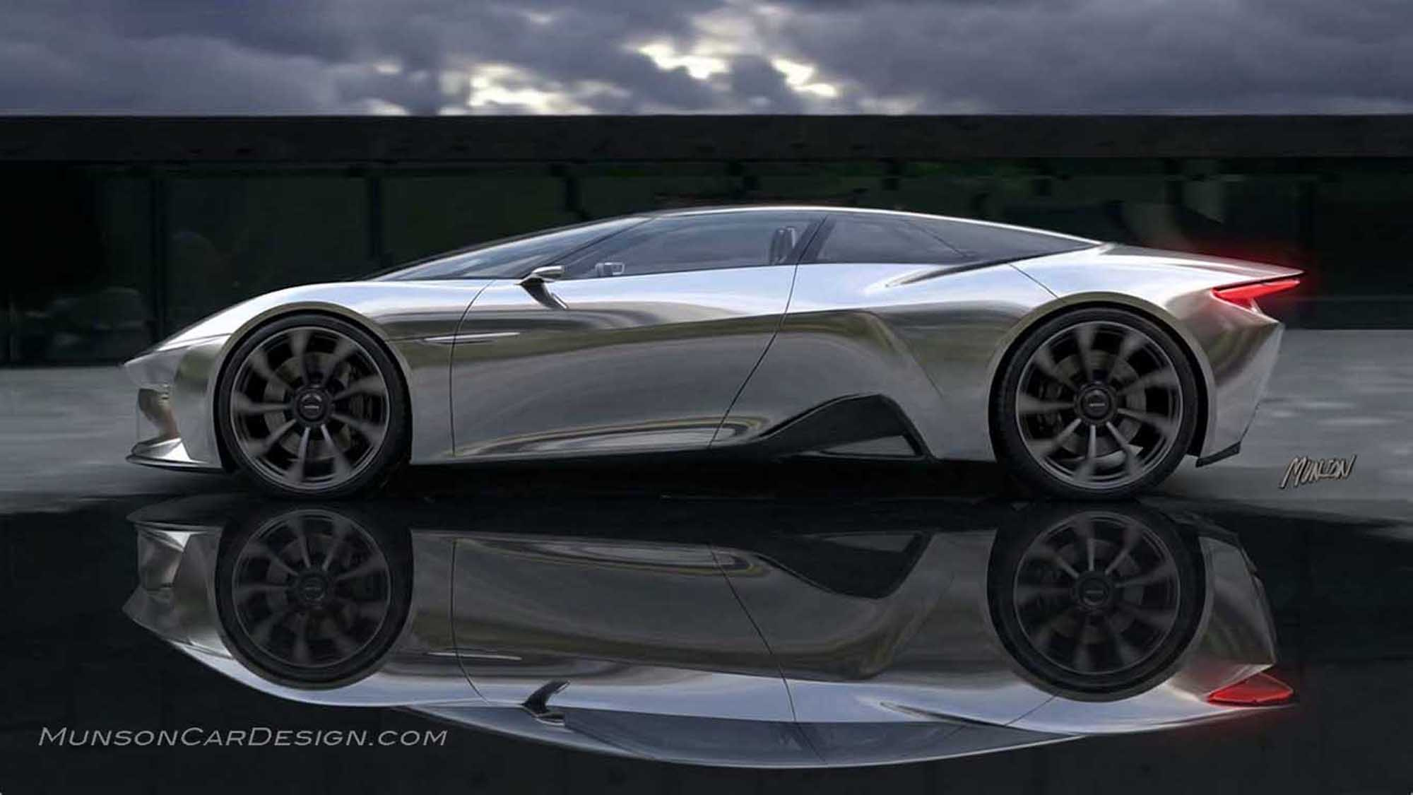 Mid-engine concept with reflection added