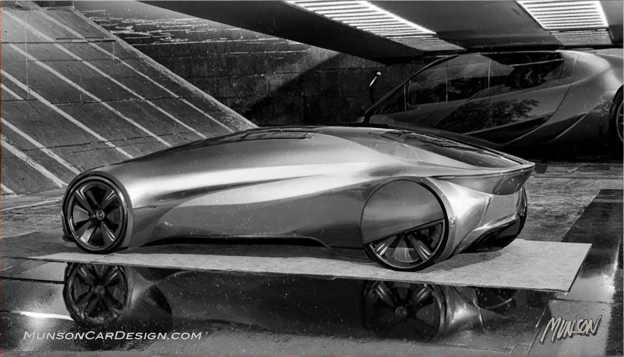 Mercedes-Benz autonomous in black & white using Adobe Photoshop and Vizcom.ai
