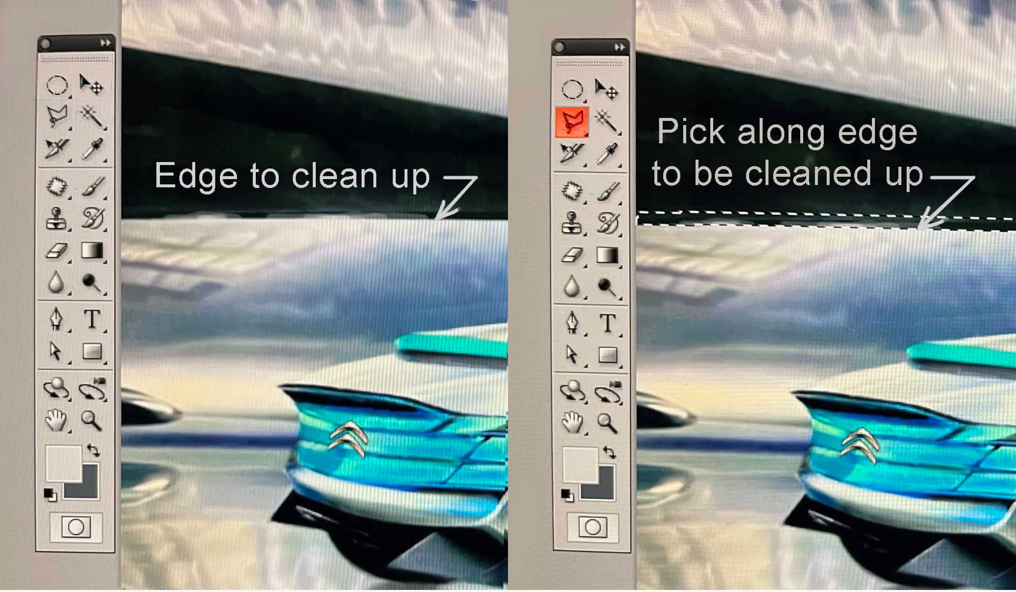 Adobe Photoshop tip for cleaning up edges
