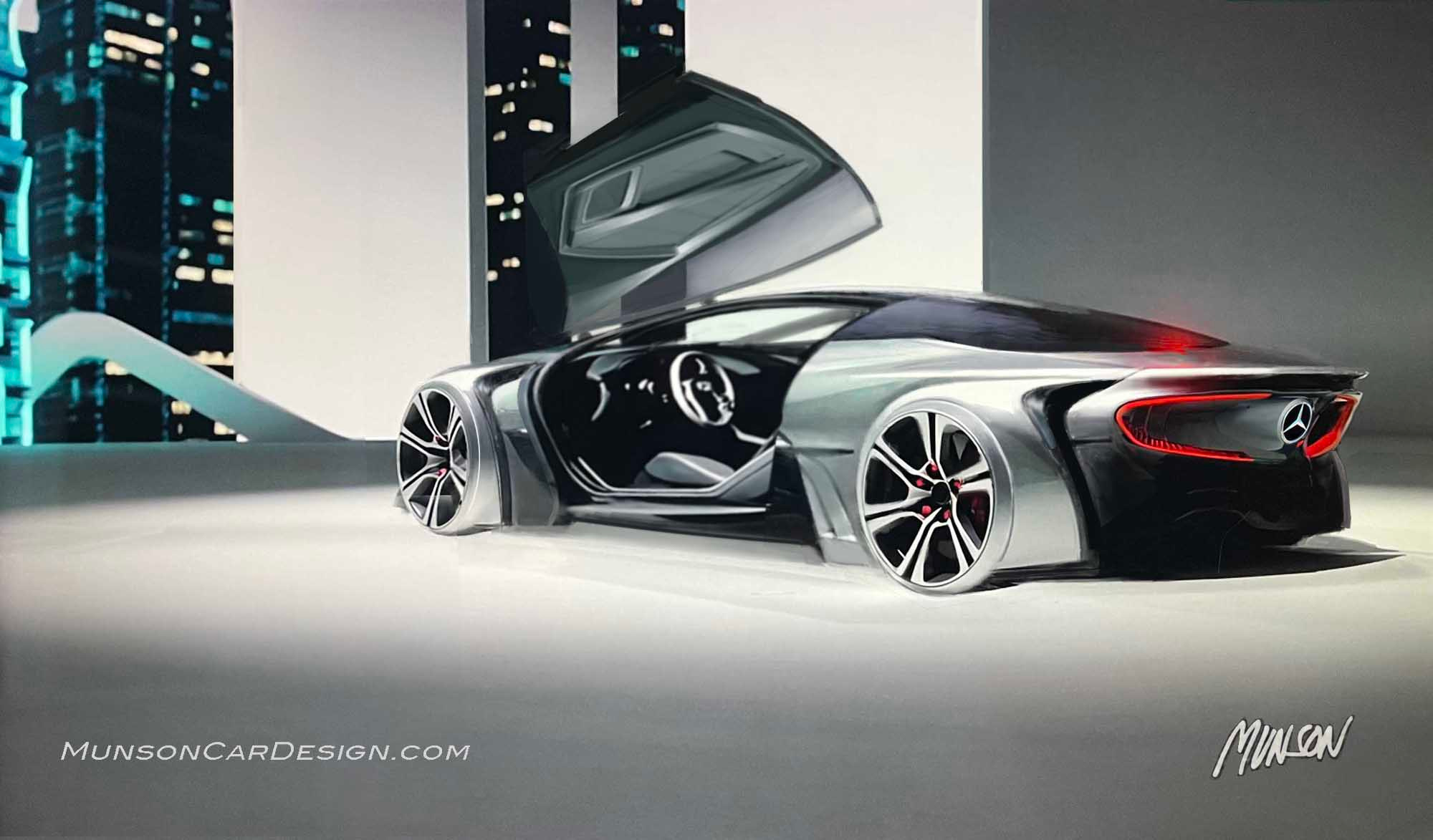 Mercedes coupe using Runway ML