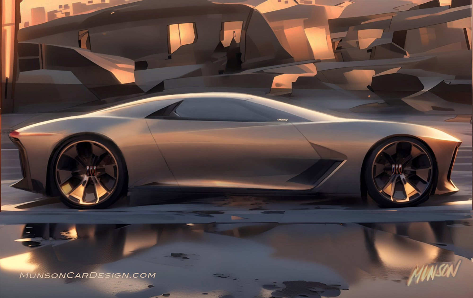 Buick Riviera Concept Car using Vizcom.ai and Photoshop