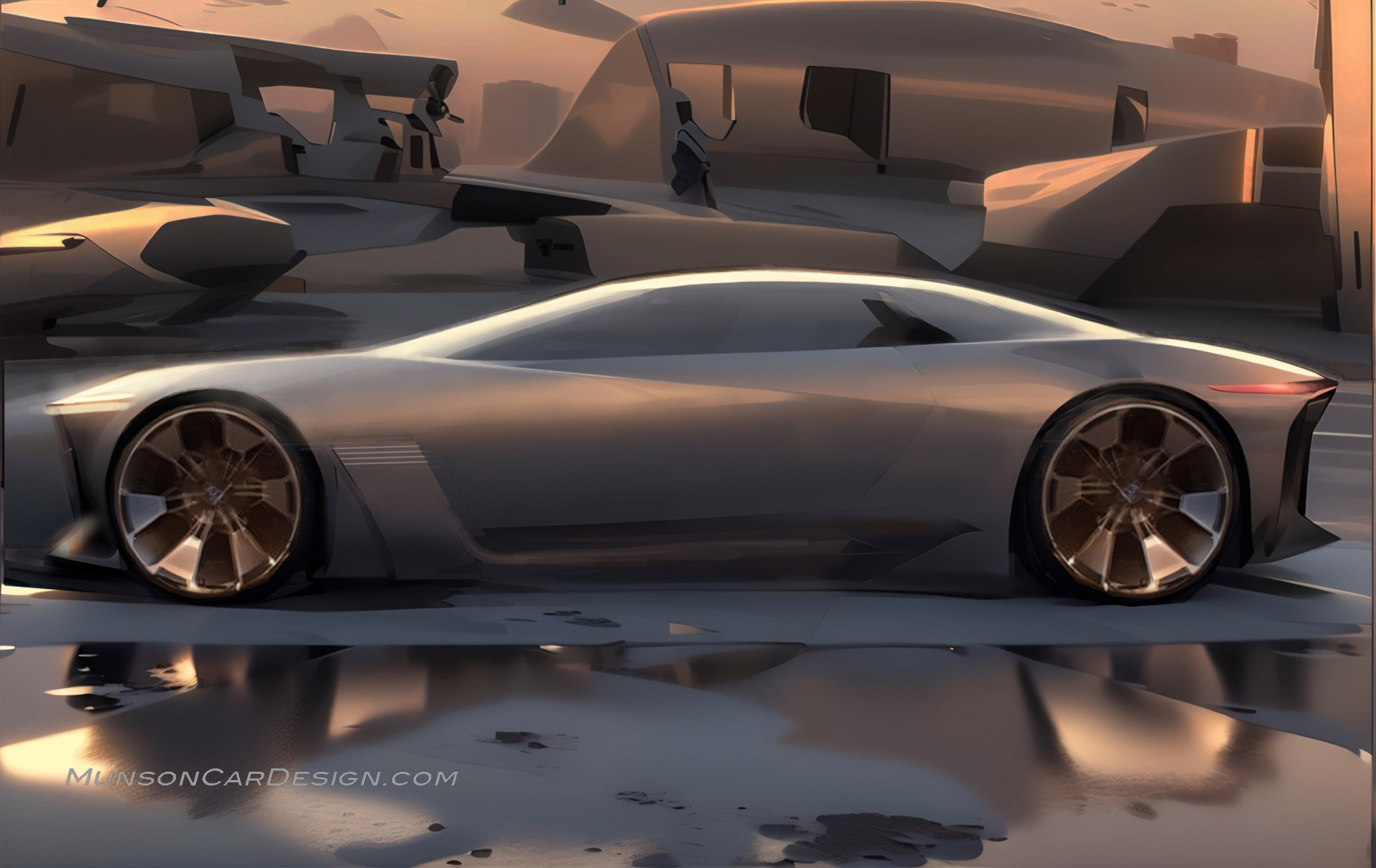 Buick Riviera Concept Car using Vizcom.ai and Photoshop
