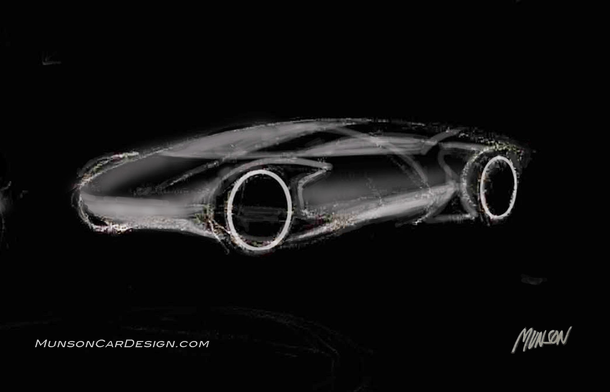 Porsche initial sketch