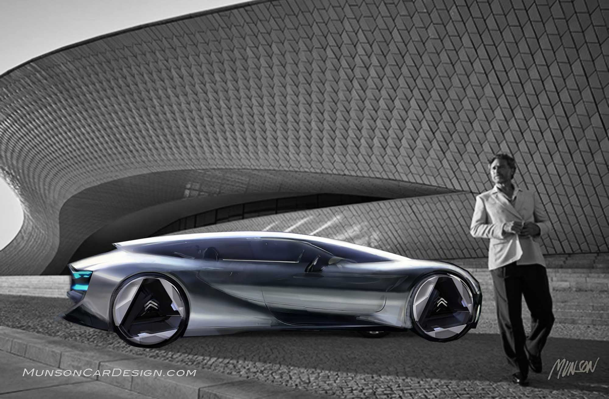 Citroen rendering using Adobe Photoshop and ChatGPT Sora