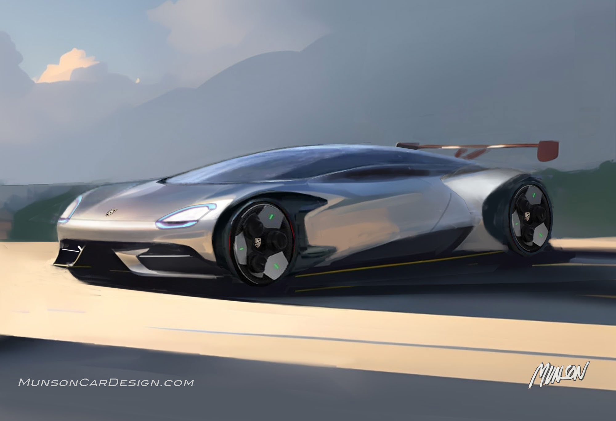 Porsche 911 Carrera exterior concept using Adobe Photoshop and Vizcom.ai