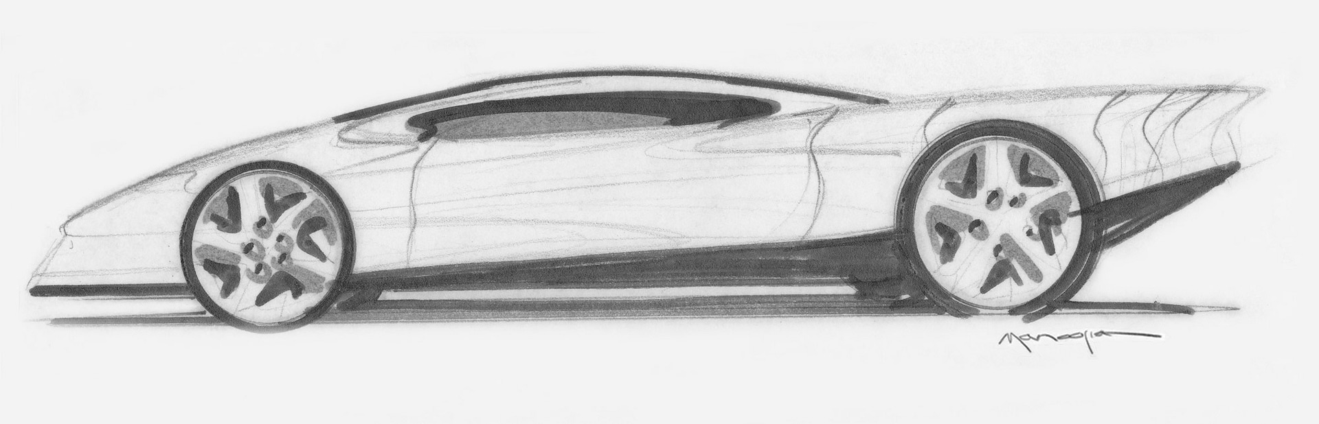 John Manoogian Corvette sketch