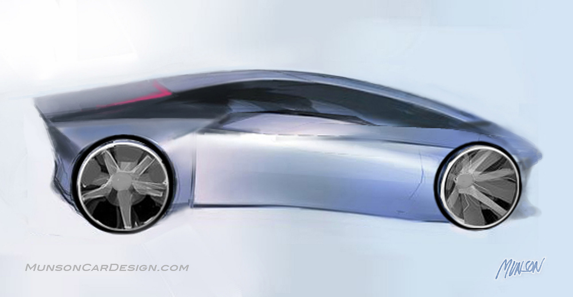 Chevrolet One-box sedan side view concept in Photoshop