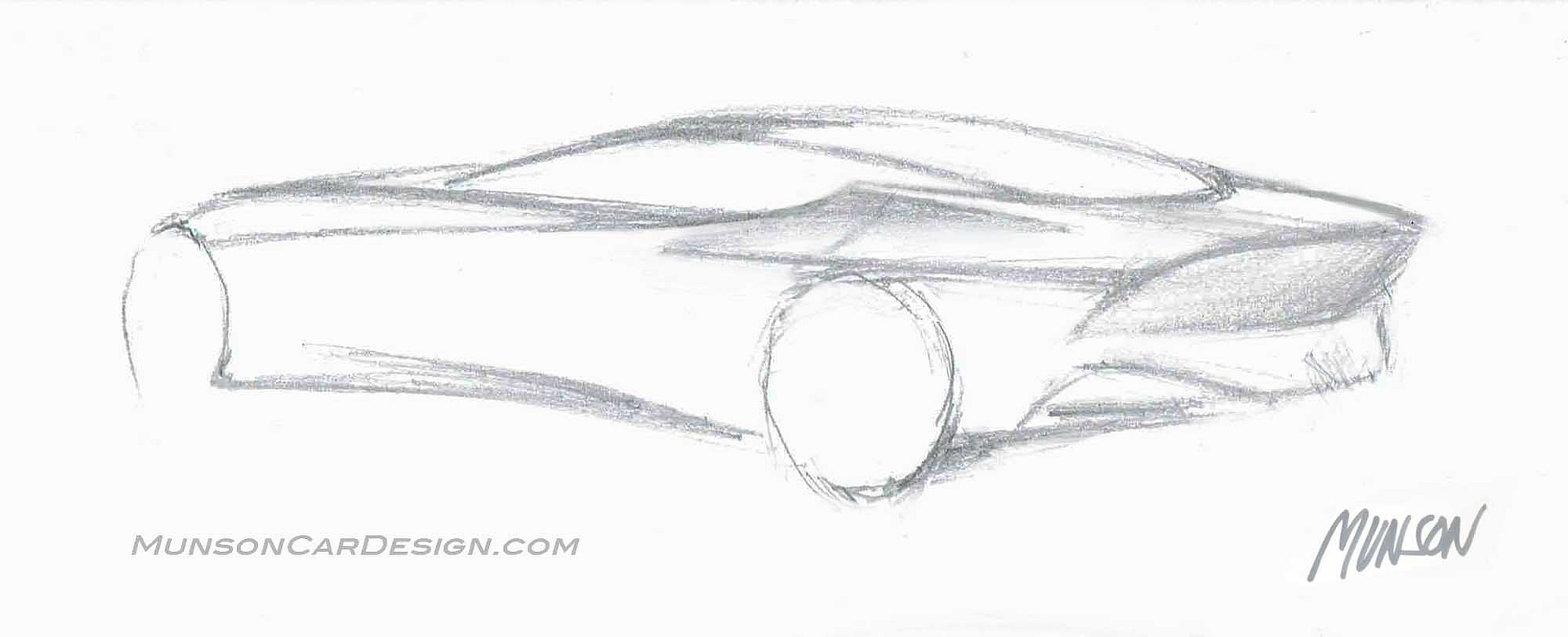 Bugatti Royale initial exterior sketch