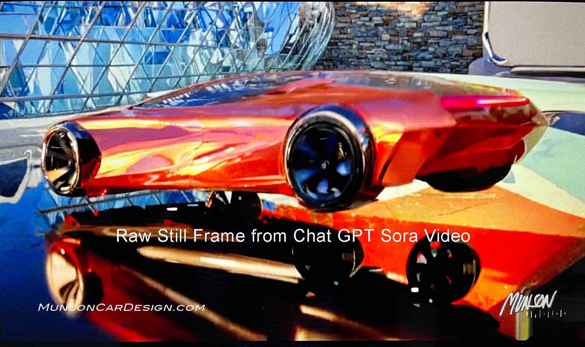 Still frame from ChatGPT Sora AI video